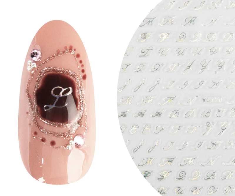 3D Art Nail Sticker Buchstaben 2