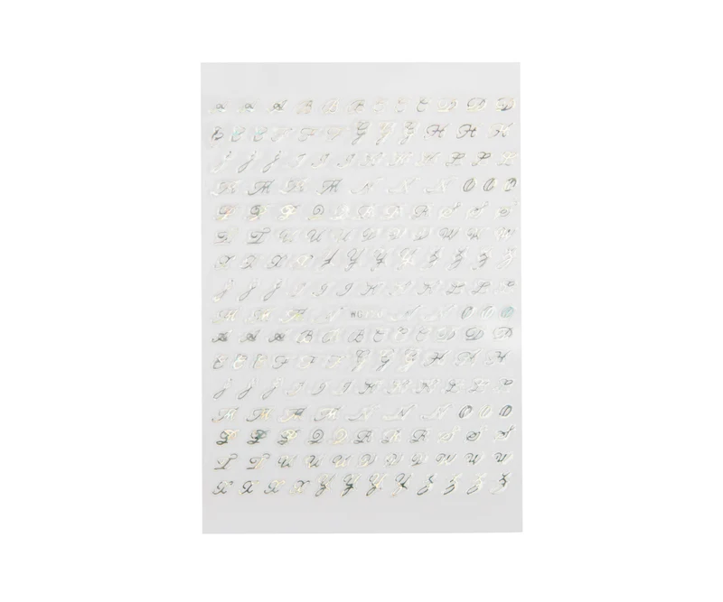 3D Art Nail Sticker Buchstaben 2