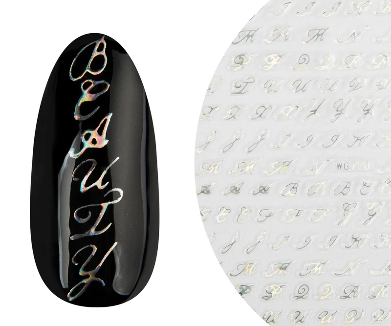 3D Art Nail Sticker Buchstaben 2