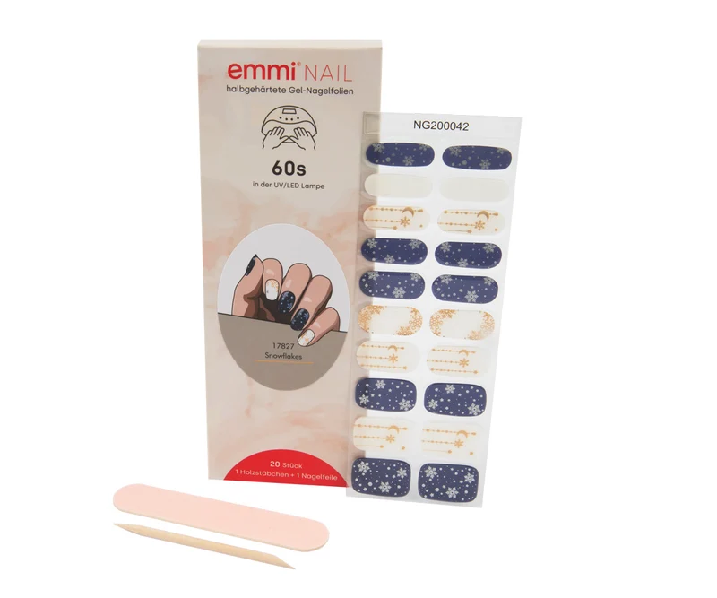 Gel Nagelfolien Snowflakes 20Stk.