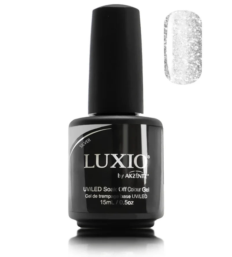 Luxio Silver Gel nail polish