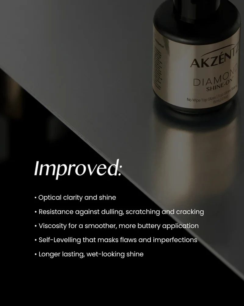 Akzentz Diamond Shine-On Tack Free Top Coat
