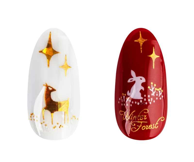 3D Art Nail Sticker Wild Christmas
