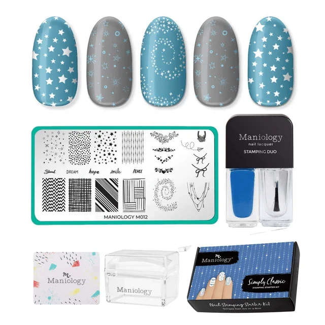 Maniology nail stamping Starter Kit 105 Simply Classic