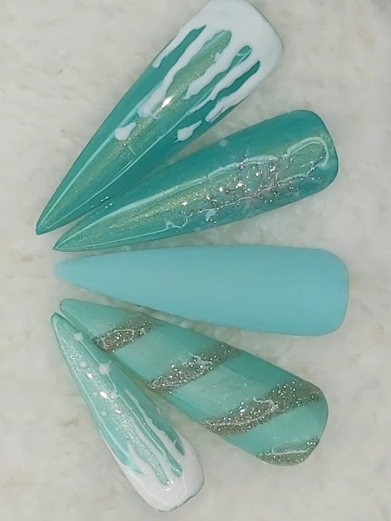 #959 EFFEKT Farbgel 5ml Grün mit grün blauem Schimmer