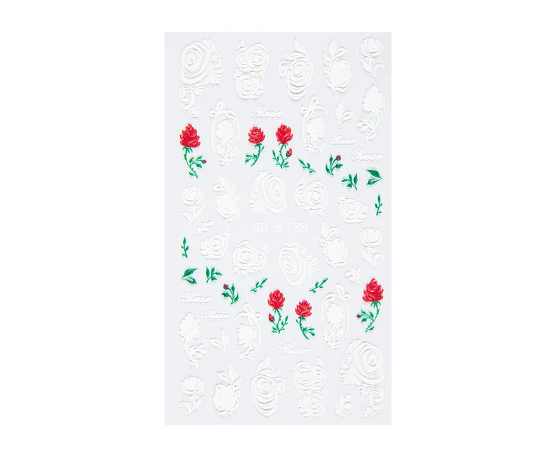 5D Art Nail Sticker Romantic Rose
