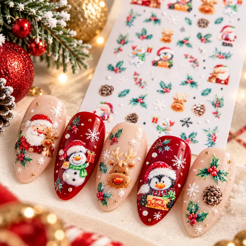 5D Art Nail Sticker Christmas 2