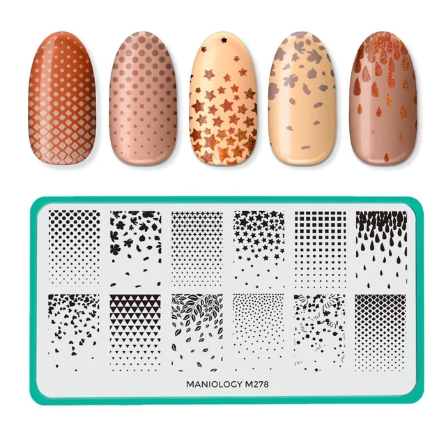 Maniology nail stamping plate m278 Classic Gradients