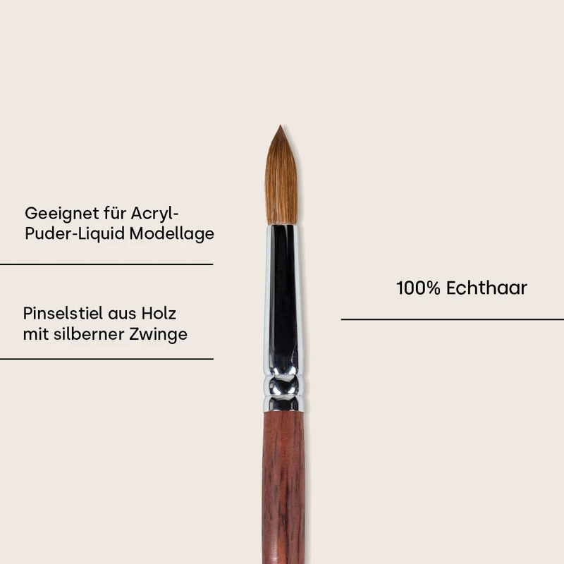 Acryl-Pinsel Gr.14, 100% Echthaar