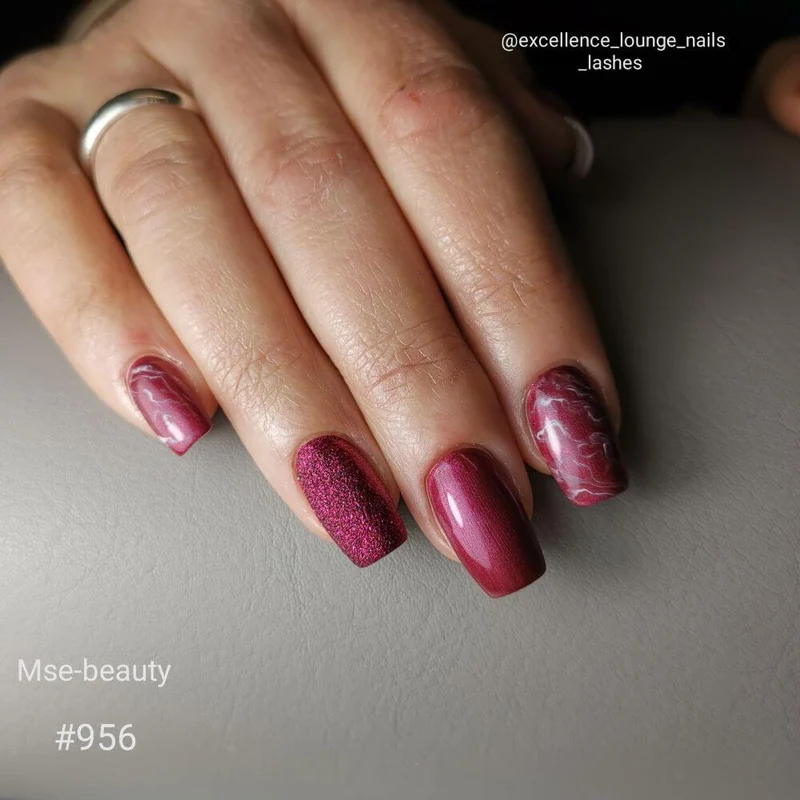 #956 EFFEKT Farbgel 5ml Violett mit multiglitter