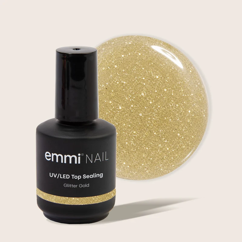 UV LED-Top Sealing Glitter gold 11ml