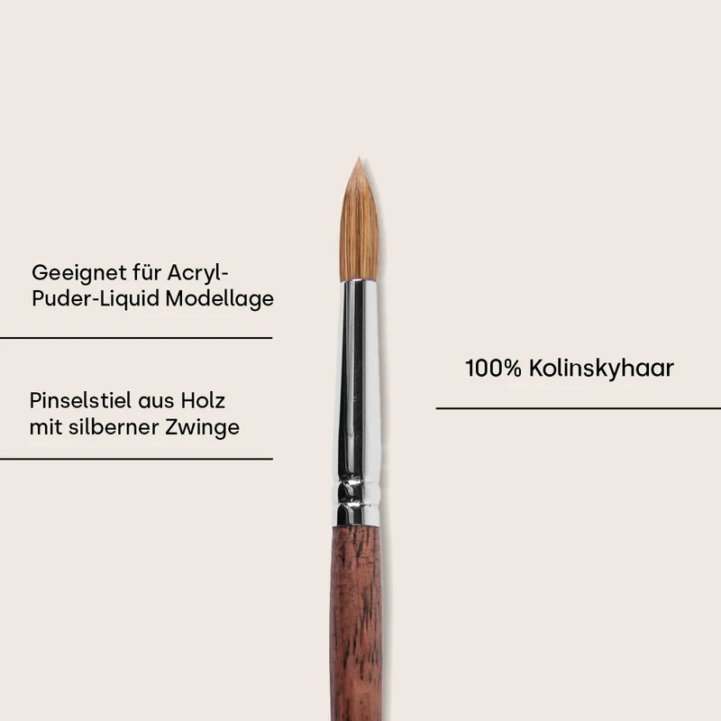 Acryl-Pinsel Gr.12, 100% Echthaar