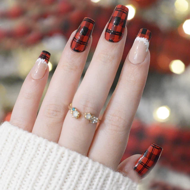 Maniology nail stamping plate m267 Plaid Perfection