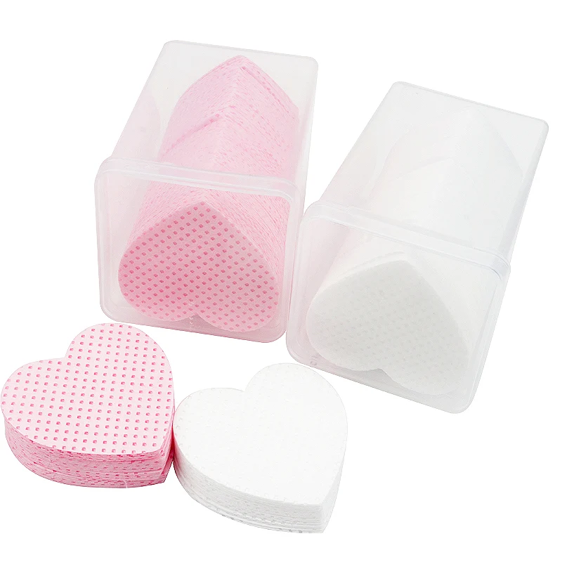 Fusselfreie Tücher in Herzform 90 St. rosa/weiß/schwarz