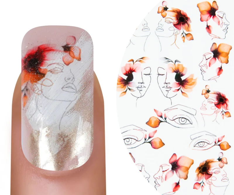 Watertattoo Herbst Face Line 1