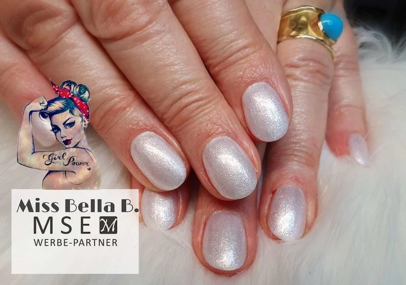 #935 Effekt Farbgel 5ml Weiss mit feinem Multiglitter