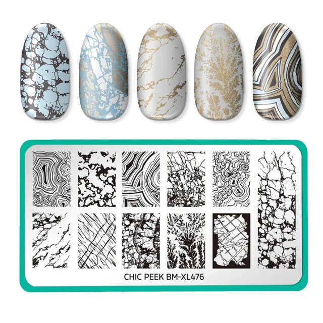 Maniology nail stamping plate xl476 Heart of Stone