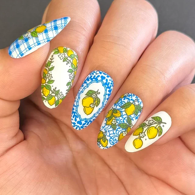 Maniology nail stamping plate mxm151 Fruit Basket