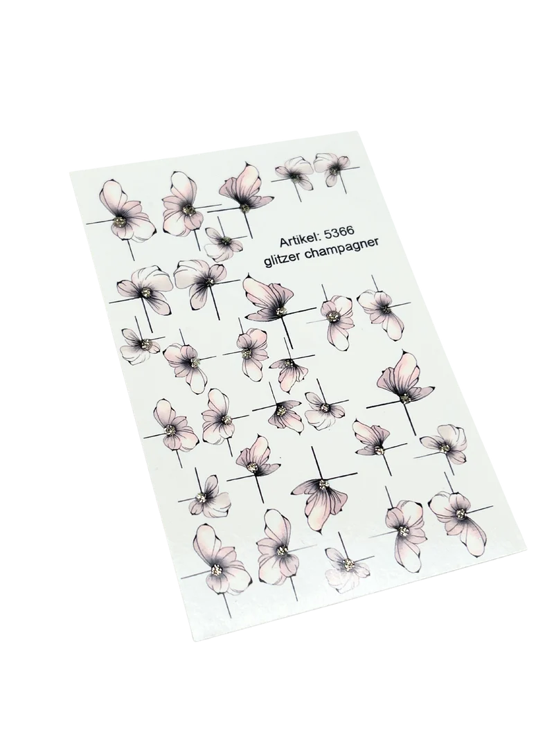 INKVICTUS flower nail decals / sliders 5366 v1
