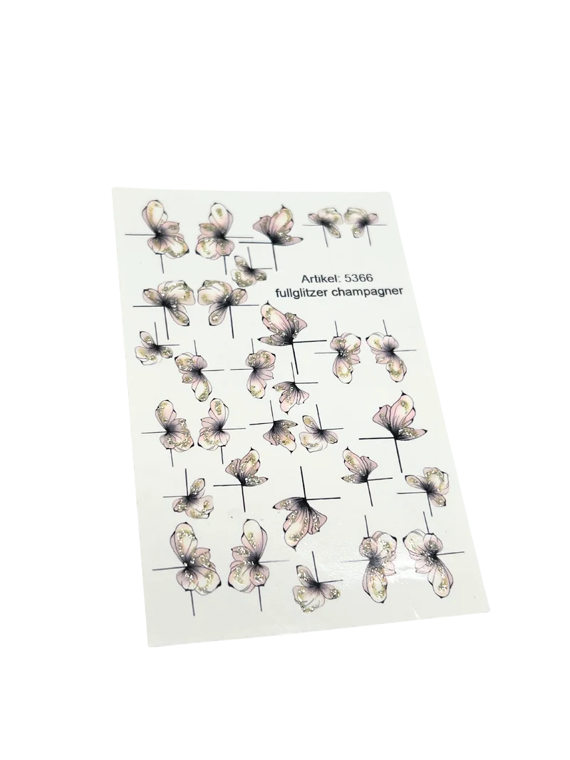 INKVICTUS flower nail decals / sliders 5366 v2