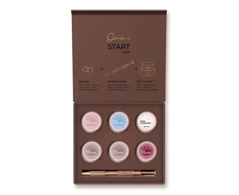 BROWN - Nail Cushion set (BABY BOOMER SET) HEYLOVE