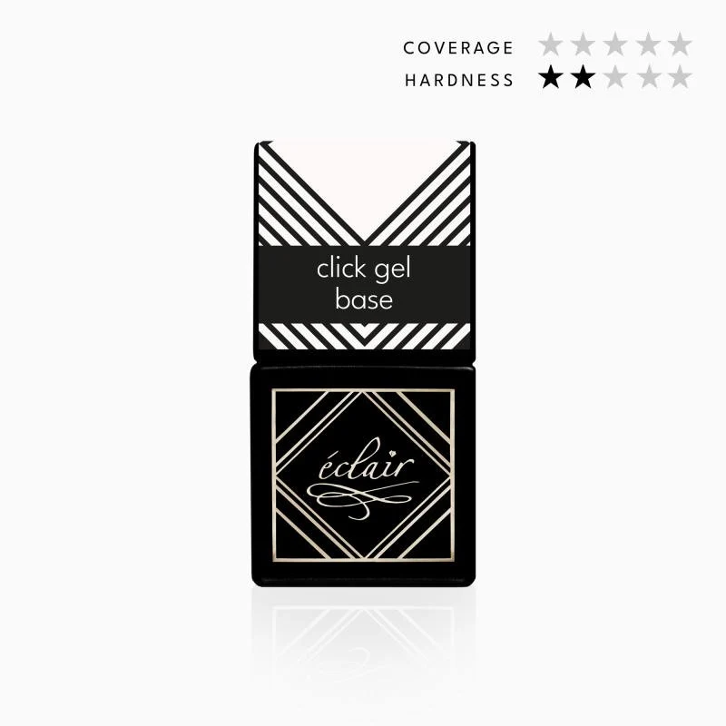 CLEAR - CLICK Bottle Gel BASE Coat 7ml ECLAIR