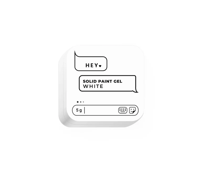 WHITE - Solid Paint Art Gel 5g HEYLOVE