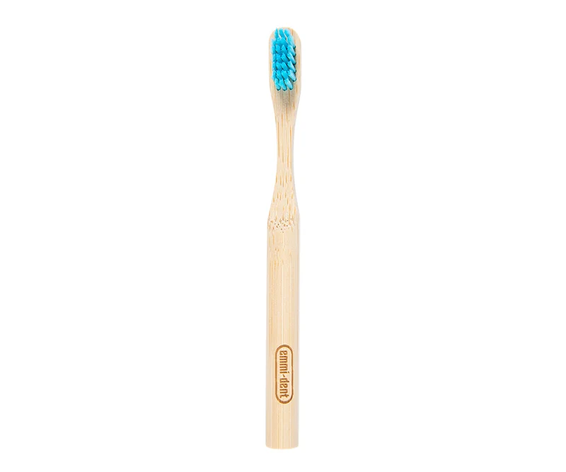 emmi-Dent Kids Bambus Zahnbürste blau
