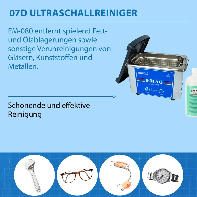 Ultraschallreiniger 0,7L Emmi-07D