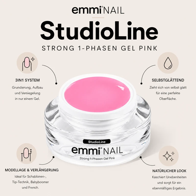 Studioline Strong 1-Phasen-Gel Pink 15ml