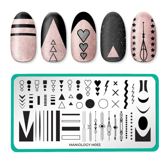 Maniology nail stamping plate m053 Love Your Accent