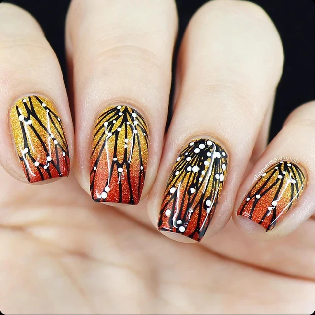 Maniology nail stamping plate mxm124 Ballet of Wings