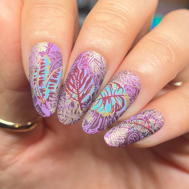Maniology nail stamping plate m610 Lush Layers