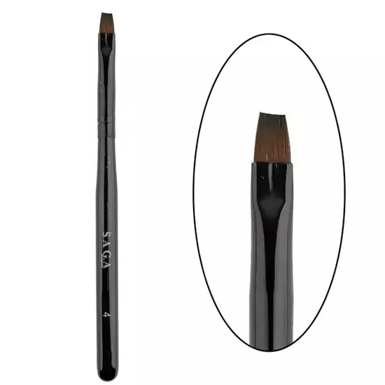 SAGA Gel nail brushes #1, #4, #7