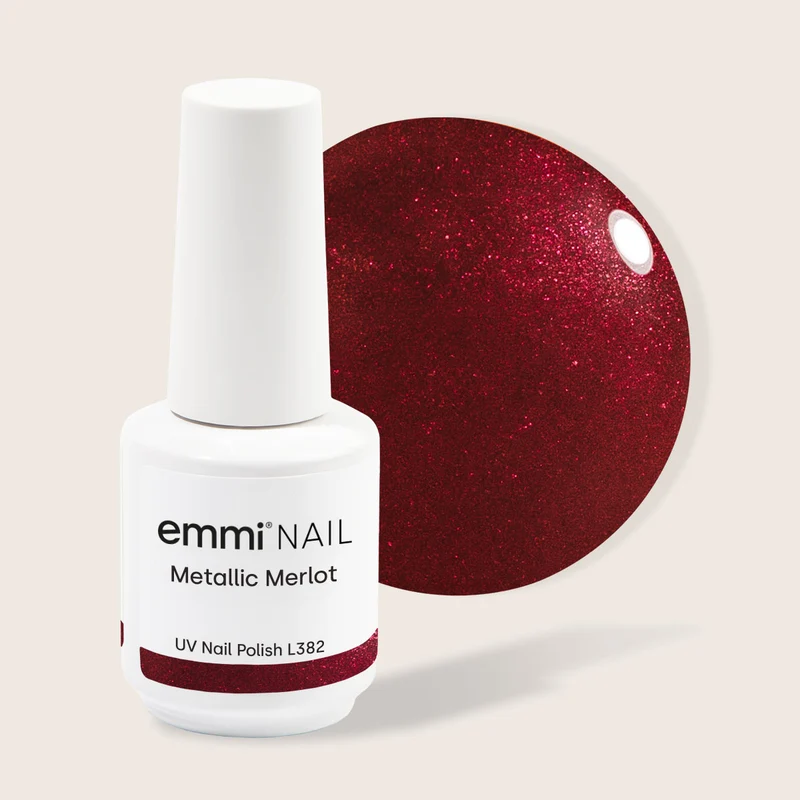 emmi Shellac UV-Lack Metallic Merlot 15ml | L382