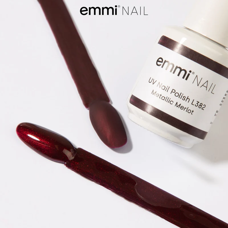 emmi Shellac UV-Lack Metallic Merlot 15ml | L382