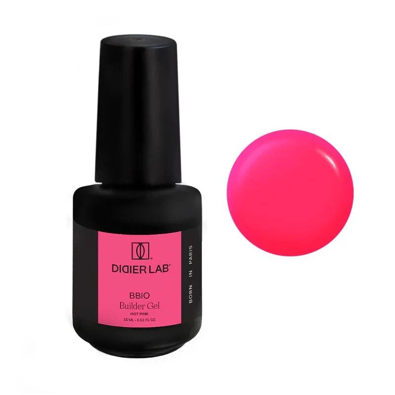 Hot Pink - BUILDER BOTTLE GEL BBIO (OHNE HEMA) 15 ml Didier Lab