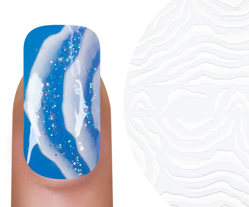 5D Art Nail Sticker Cloud