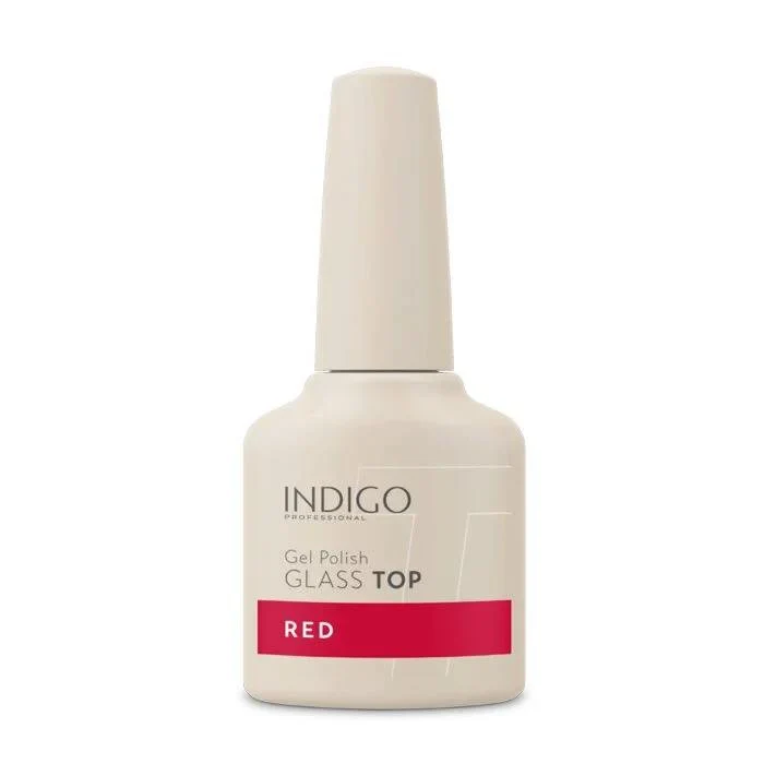 Red - GLASS TOP COAT (No Wipe) 7ml