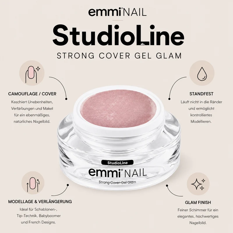 Studioline Strong Cover-Gel Glam 15ml