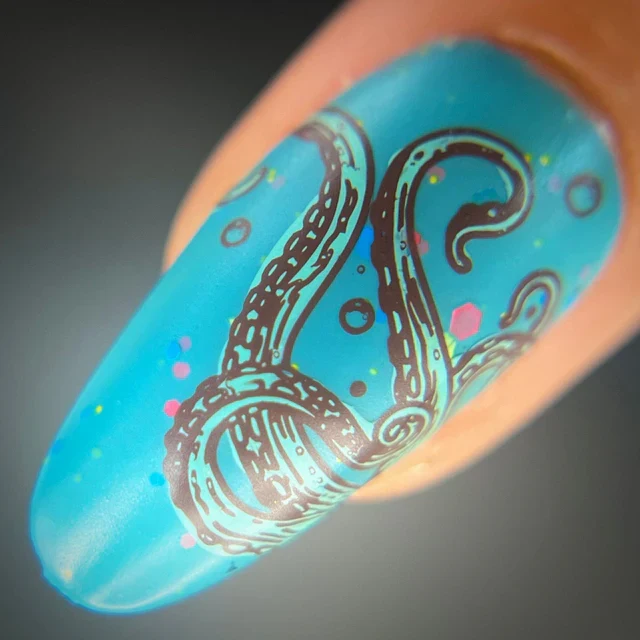 Maniology nail stamping plate m525 Octoshape