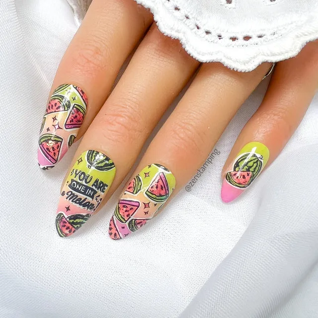 Maniology nail stamping plate m509 Fruit Salad