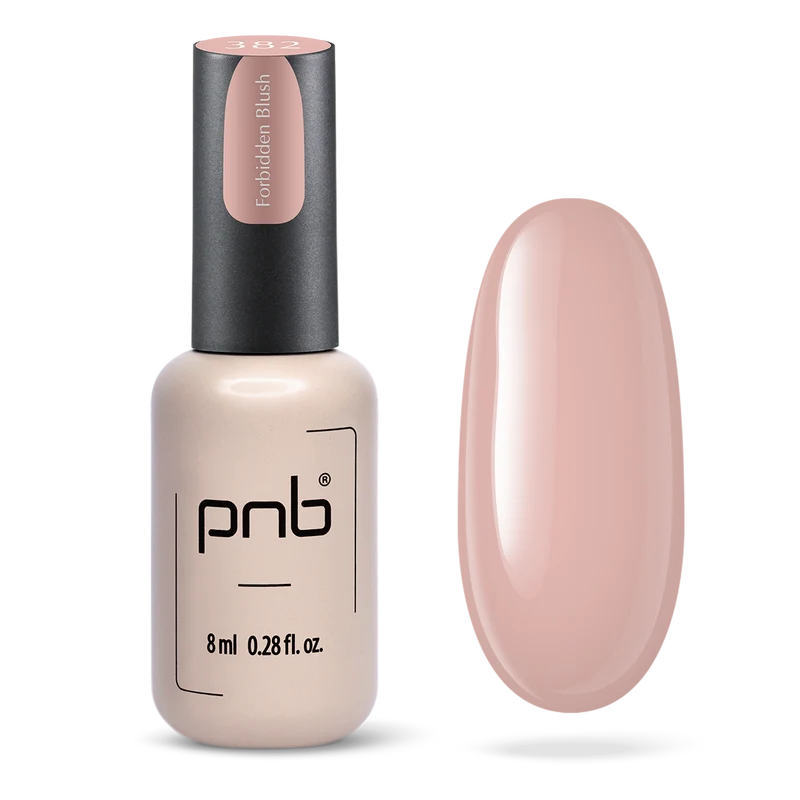 PNB nude gel nail polish 382 Forbidden Blush