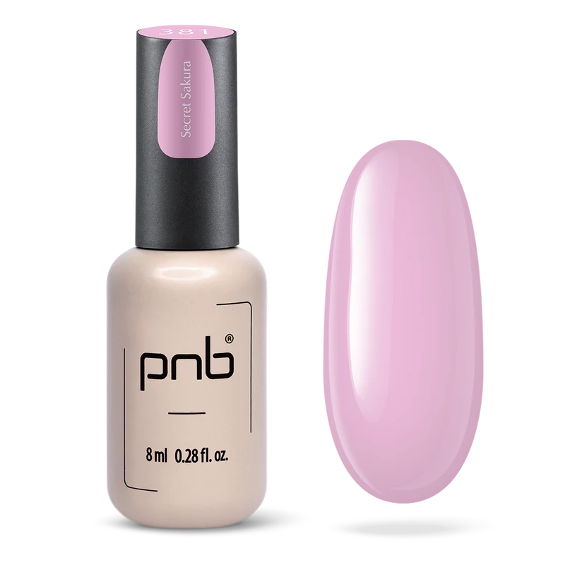PNB pink gel nail polish 381 Secret Sakura