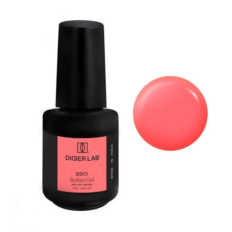 Brillant Orange - BUILDER BOTTLE GEL BBIO (OHNE HEMA) 15 ml Didier Lab