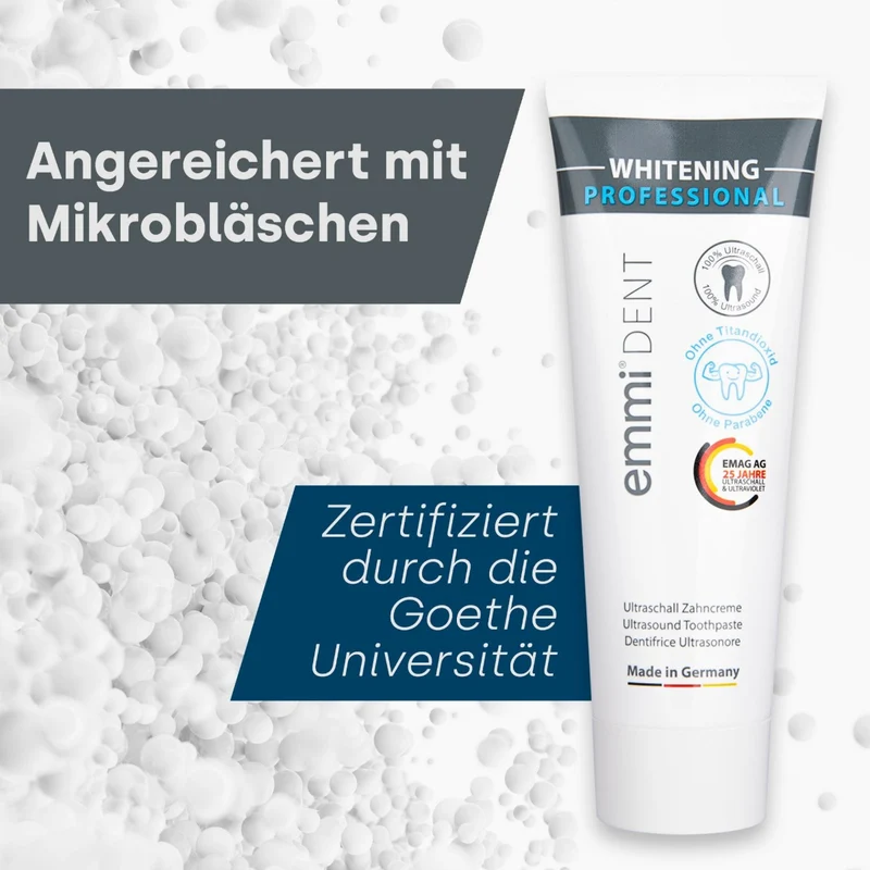 Ultraschall-Zahncreme Whitening ohne Titandioxid 75ml