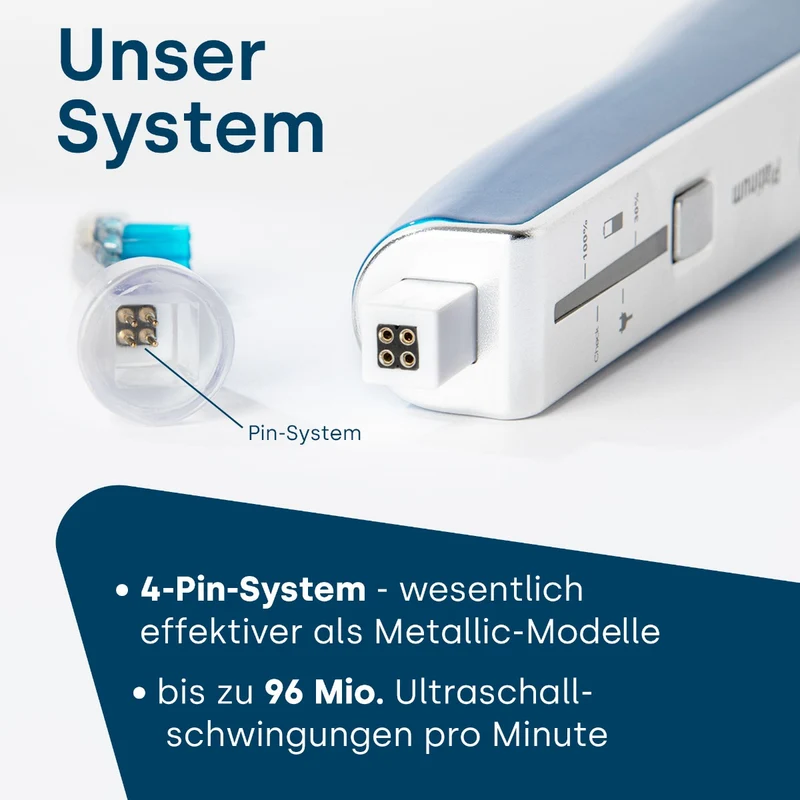 emmi-Dent Ultraschallzahnbürste Platinum Blau