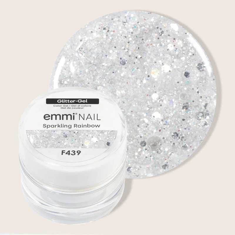 Glitter Farbgel Sparkling Rainbow 5ml | F439