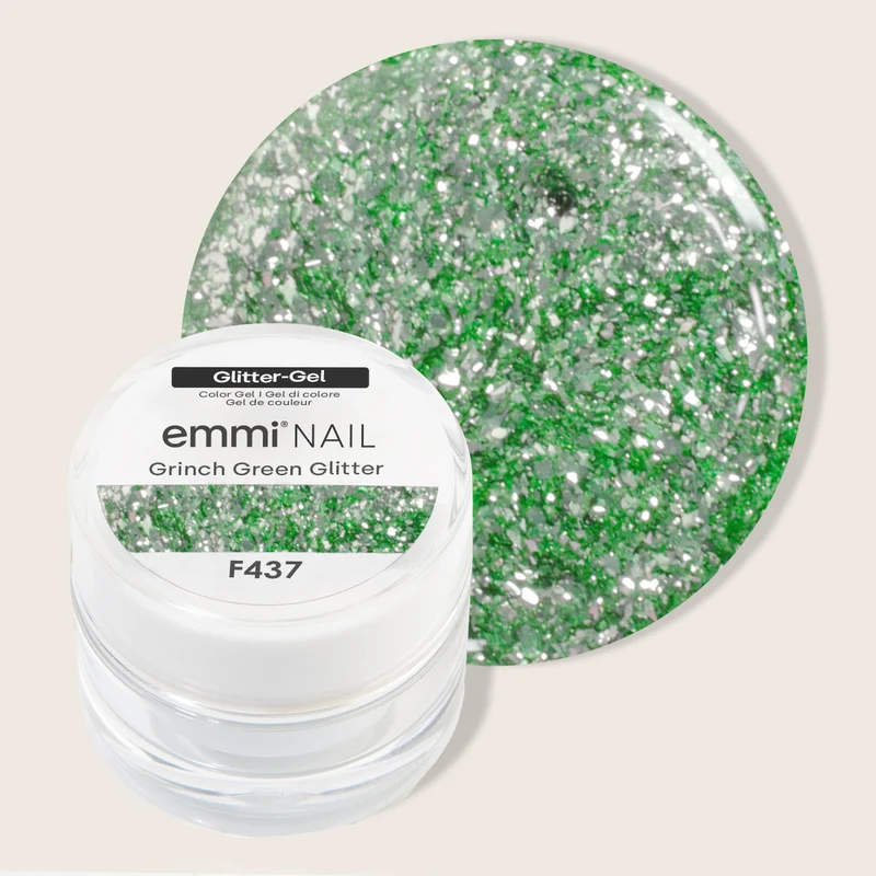 Glitter Farbgel Grinch Green Glitter 5ml | F437