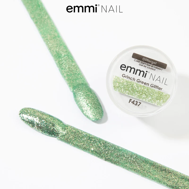 Glitter Farbgel Grinch Green Glitter 5ml | F437